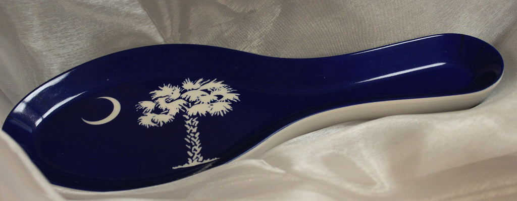 Palm & Moon Spoon Rest, navy